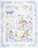 Blanket for Newborn Alice's Magical World 60x75 cm - original background