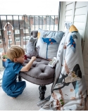 Blanket for preschooler Puss in Boots size 110 x 130 cm