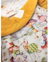 Blanket and Pillow for Newborn Alice's Magical World 60x75 cm - original background, cotton velvet