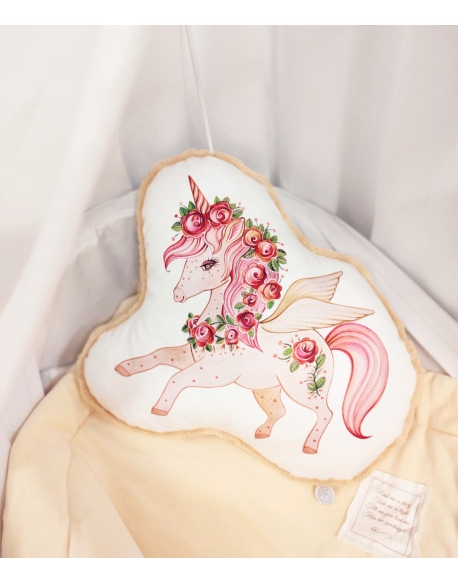 Character Pillow Unicorn, size 30x40 cm