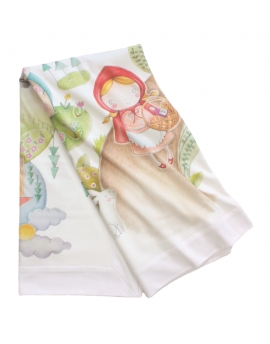 Blanket - swaddle Little Red Riding Hood, size 120x120 cm